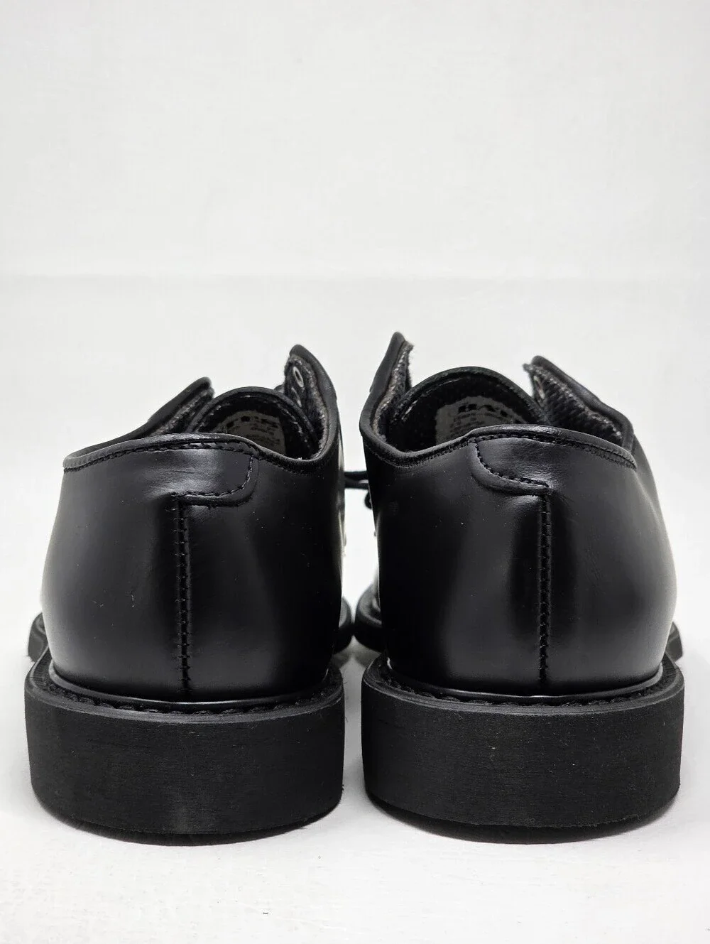 Bates Mens Size 7.5 D Leather Uniform Oxford Dress Shoes 00968 Vibram Soles